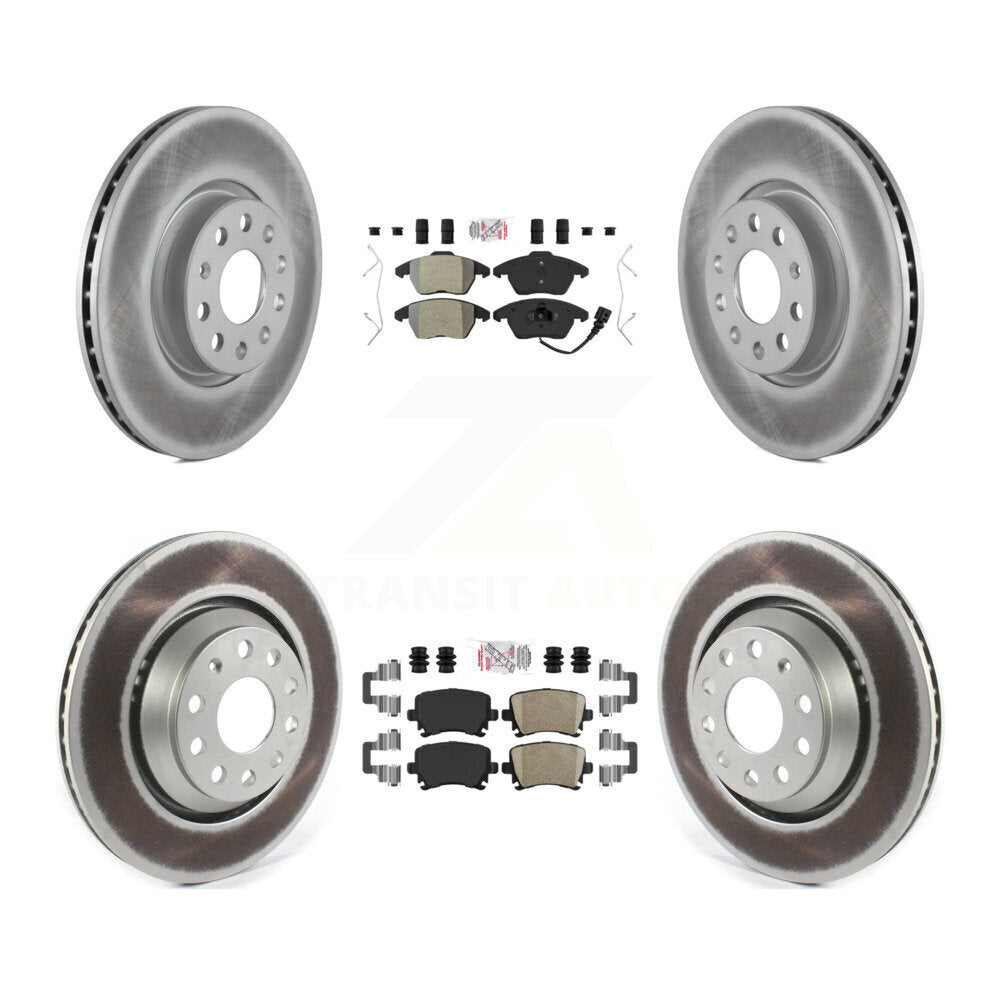 disc rotors and semi metallic front ceramic rear brake pads-kga-103077 - Kit.bestparts.ca