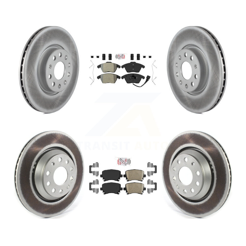 disc rotors and semi metallic front ceramic rear brake pads-kga-103079 - Kit.bestparts.ca
