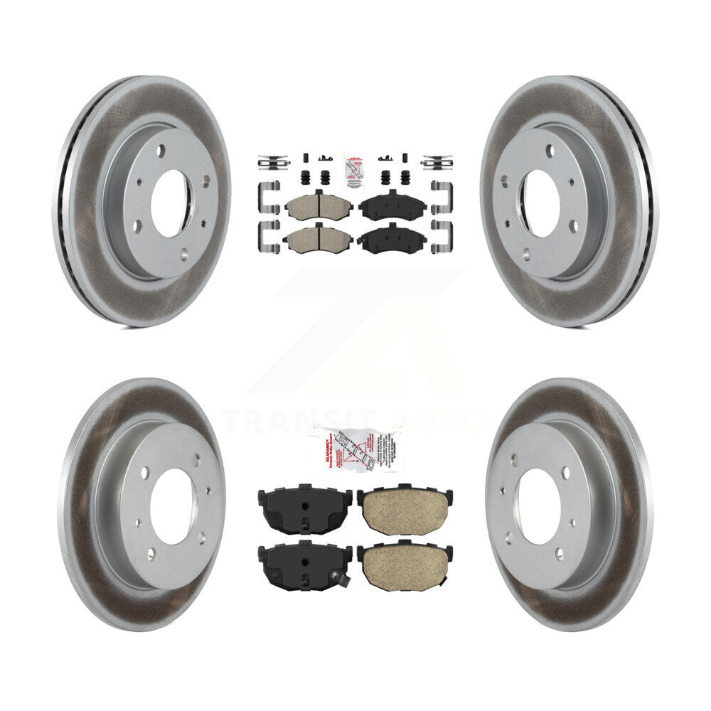Coated Disc Rotors and Semi-Metallic (Front) & Ceramic (Rear) Brake Pads Kit-KGA-103183 - Kit.bestparts.ca