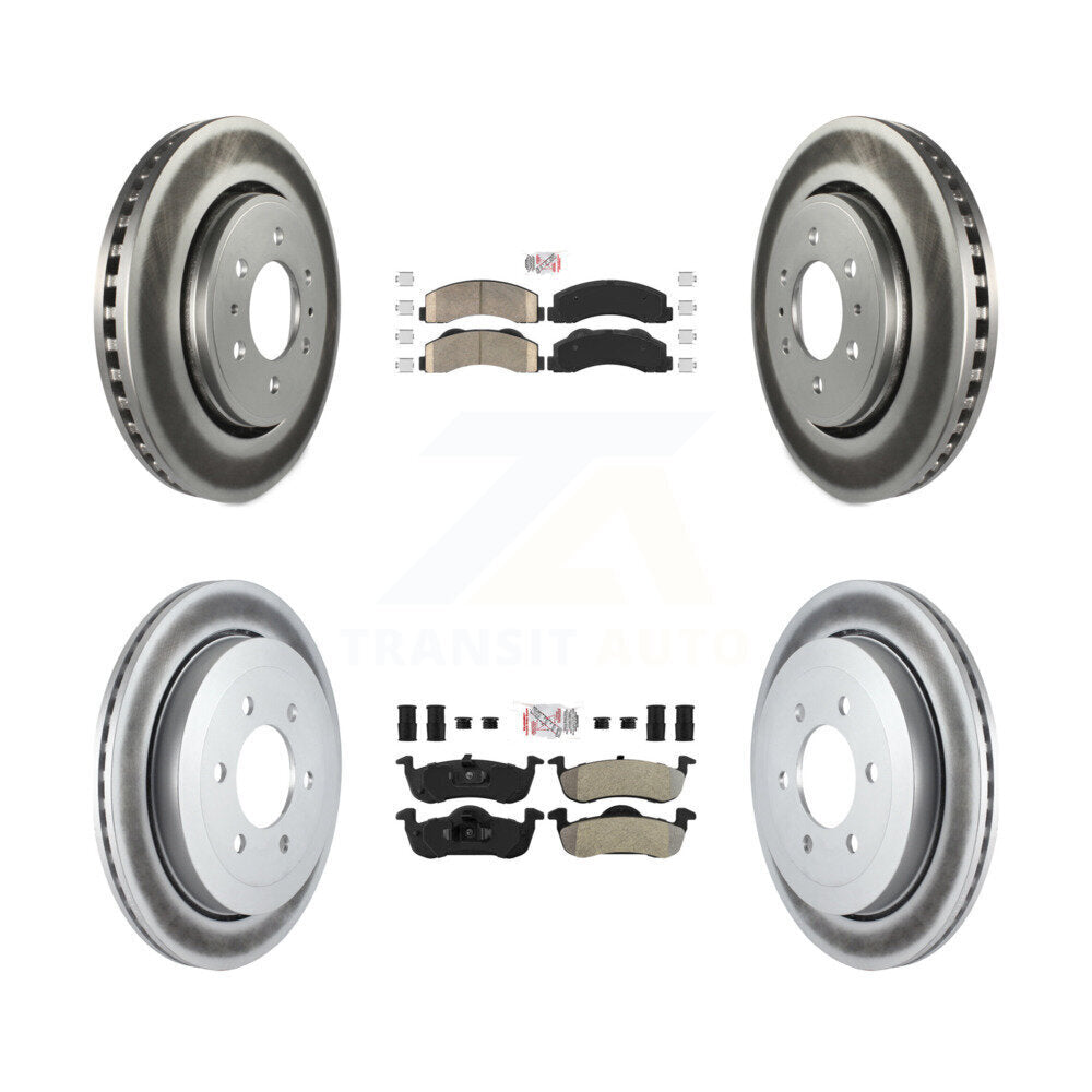 Disc Rotors and Ceramic (Front) & Semi-Metallic (Rear) Brake Pads Kit-KGA-103249 - Kit.bestparts.ca