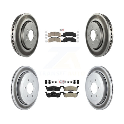 Disc Rotors and Ceramic (Front) & Semi-Metallic (Rear) Brake Pads Kit-KGA-103249 - Kit.bestparts.ca