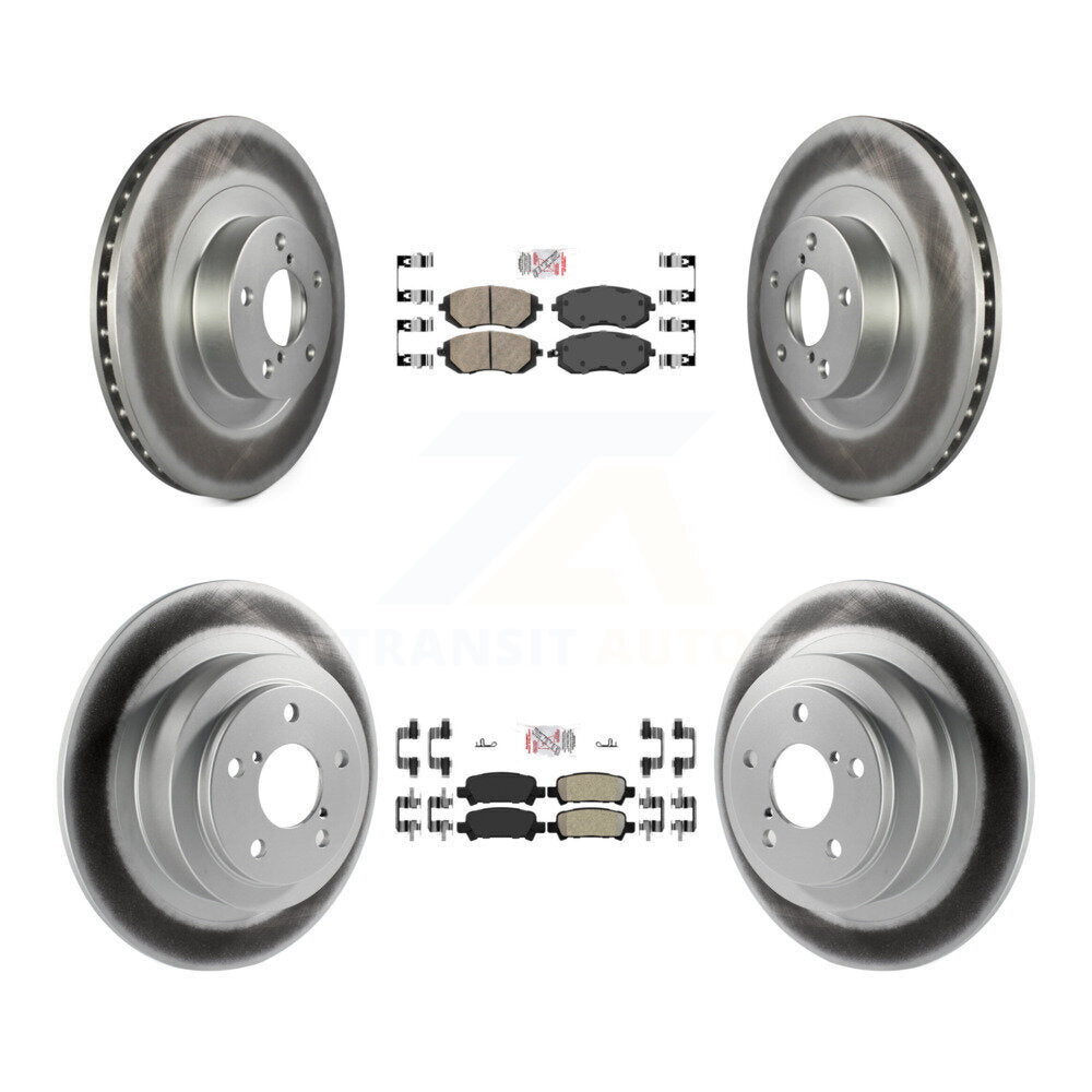 Disc Rotors and Ceramic (Front) & Semi-Metallic (Rear) Brake Pads Kit-KGA-103294 - Kit.bestparts.ca Kit.bestparts.ca