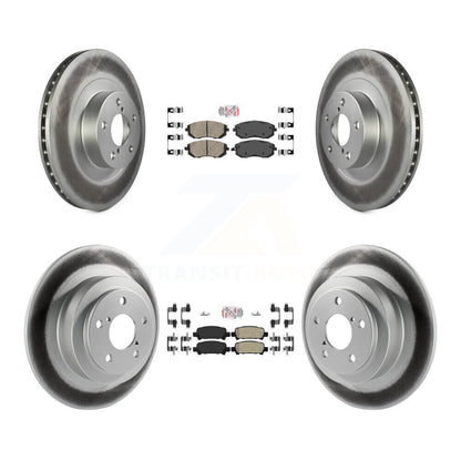 Disc Rotors and Ceramic (Front) & Semi-Metallic (Rear) Brake Pads Kit-KGA-103294 - Kit.bestparts.ca