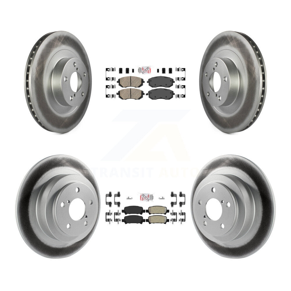 Disc Rotors and Ceramic (Front) & Semi-Metallic (Rear) Brake Pads Kit-KGA-103295 - Kit.bestparts.ca Kit.bestparts.ca