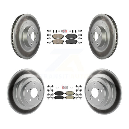 Disc Rotors and Ceramic (Front) & Semi-Metallic (Rear) Brake Pads Kit-KGA-103295 - Kit.bestparts.ca