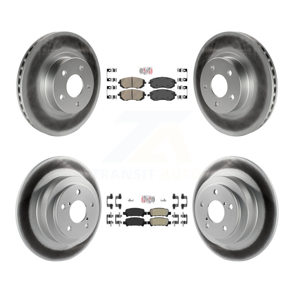 Disc Rotors and Ceramic (Front) & Semi-Metallic (Rear) Brake Pads Kit-KGA-103296 - Kit.bestparts.ca Kit.bestparts.ca