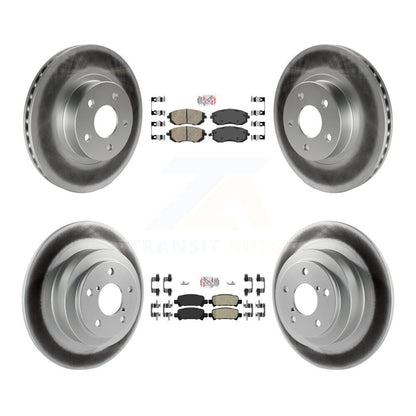 Disc Rotors and Ceramic (Front) & Semi-Metallic (Rear) Brake Pads Kit-KGA-103296 - Kit.bestparts.ca