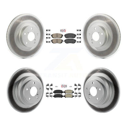 Disc Rotors and Ceramic (Front) & Semi-Metallic (Rear) Brake Pads Kit-KGA-103298 - Kit.bestparts.ca