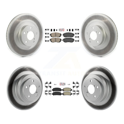 Disc Rotors and Ceramic (Front) & Semi-Metallic (Rear) Brake Pads Kit-KGA-103299 - Kit.bestparts.ca