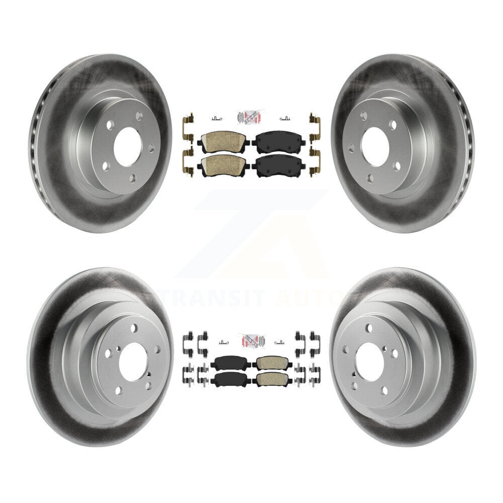 Disc Rotors and Ceramic (Front) & Semi-Metallic (Rear) Brake Pads Kit-KGA-103300 - Kit.bestparts.ca