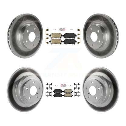 Disc Rotors and Ceramic (Front) & Semi-Metallic (Rear) Brake Pads Kit-KGA-103300 - Kit.bestparts.ca