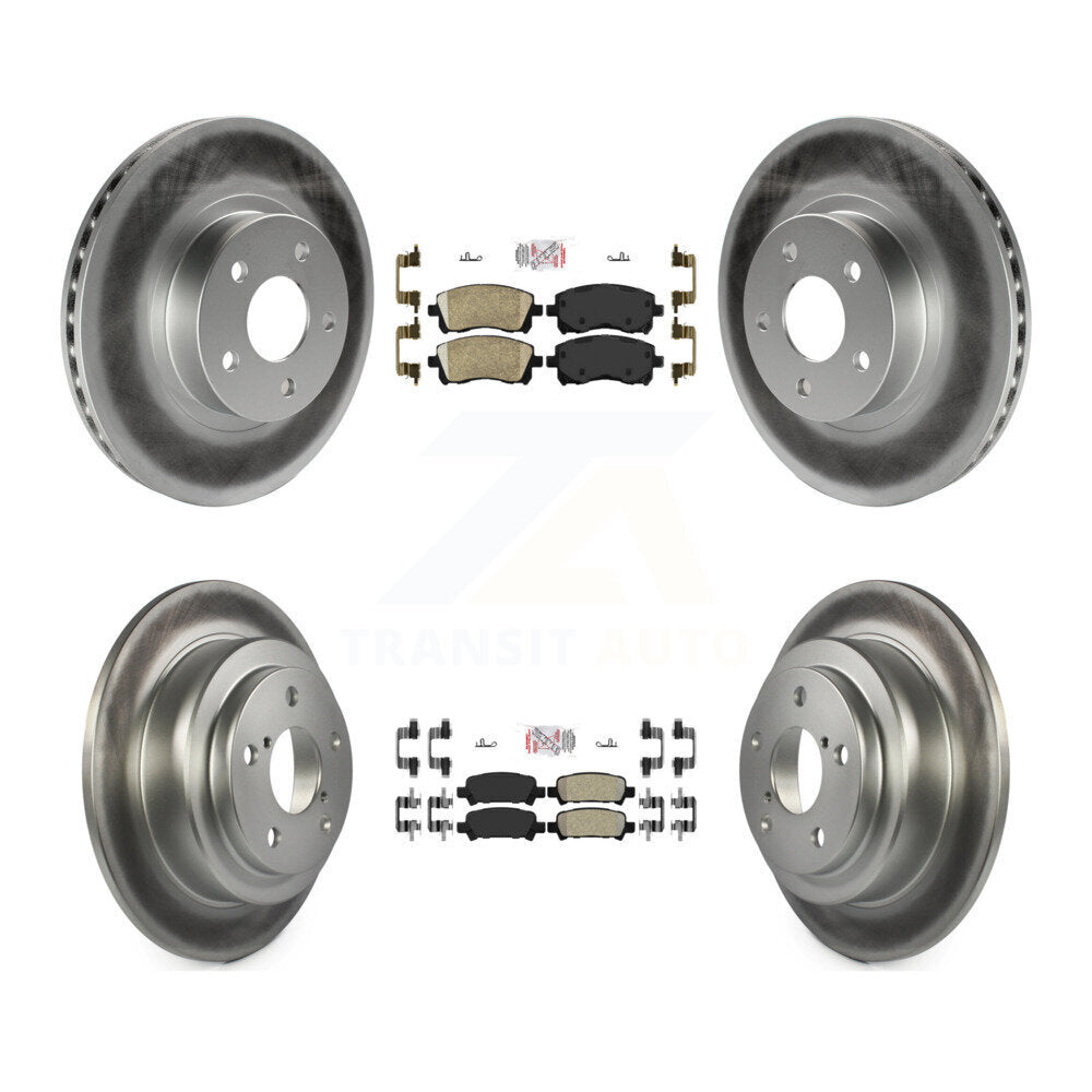 Disc Rotors and Ceramic (Front) & Semi-Metallic (Rear) Brake Pads Kit-KGA-103301 - Kit.bestparts.ca Kit.bestparts.ca
