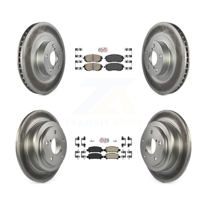 Disc Rotors and Ceramic (Front) & Semi-Metallic (Rear) Brake Pads Kit-KGA-103302 - Kit.bestparts.ca