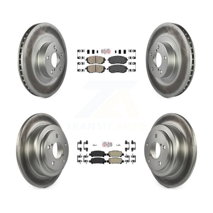 Disc Rotors and Ceramic (Front) & Semi-Metallic (Rear) Brake Pads Kit-KGA-103303 - Kit.bestparts.ca