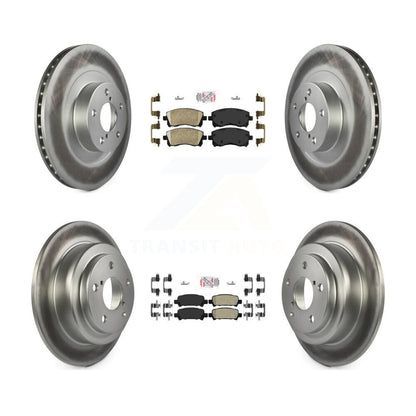 Disc Rotors and Ceramic (Front) & Semi-Metallic (Rear) Brake Pads Kit-KGA-103306 - Kit.bestparts.ca