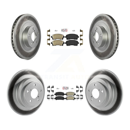 Disc Rotors and Ceramic (Front) & Semi-Metallic (Rear) Brake Pads Kit-KGA-103307 - Kit.bestparts.ca
