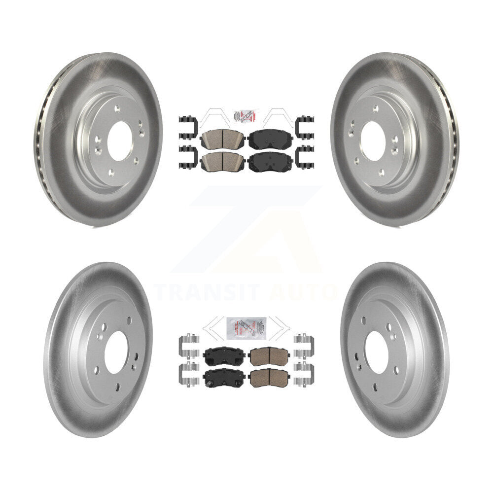 Coated Disc Rotors and Ceramic Brake Pads Kit-KGA-103340 - Kit.bestparts.ca