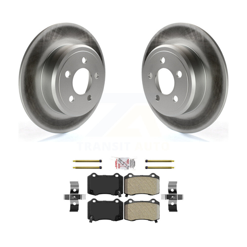 Coated Disc Rotors and Semi-Metallic Brake Pads Kit-KGA-103980