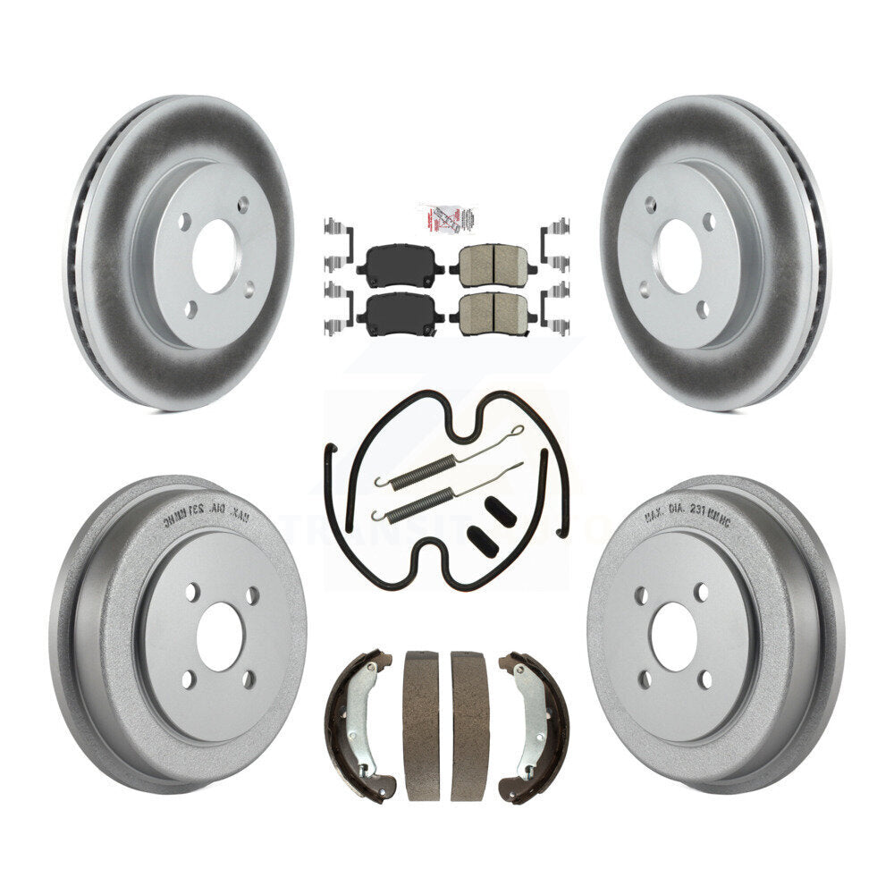 Coated Disc Rotors and Ceramic Brake Pads Kit-KGA-104190