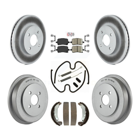 Coated Disc Rotors and Ceramic Brake Pads Kit-KGA-104190