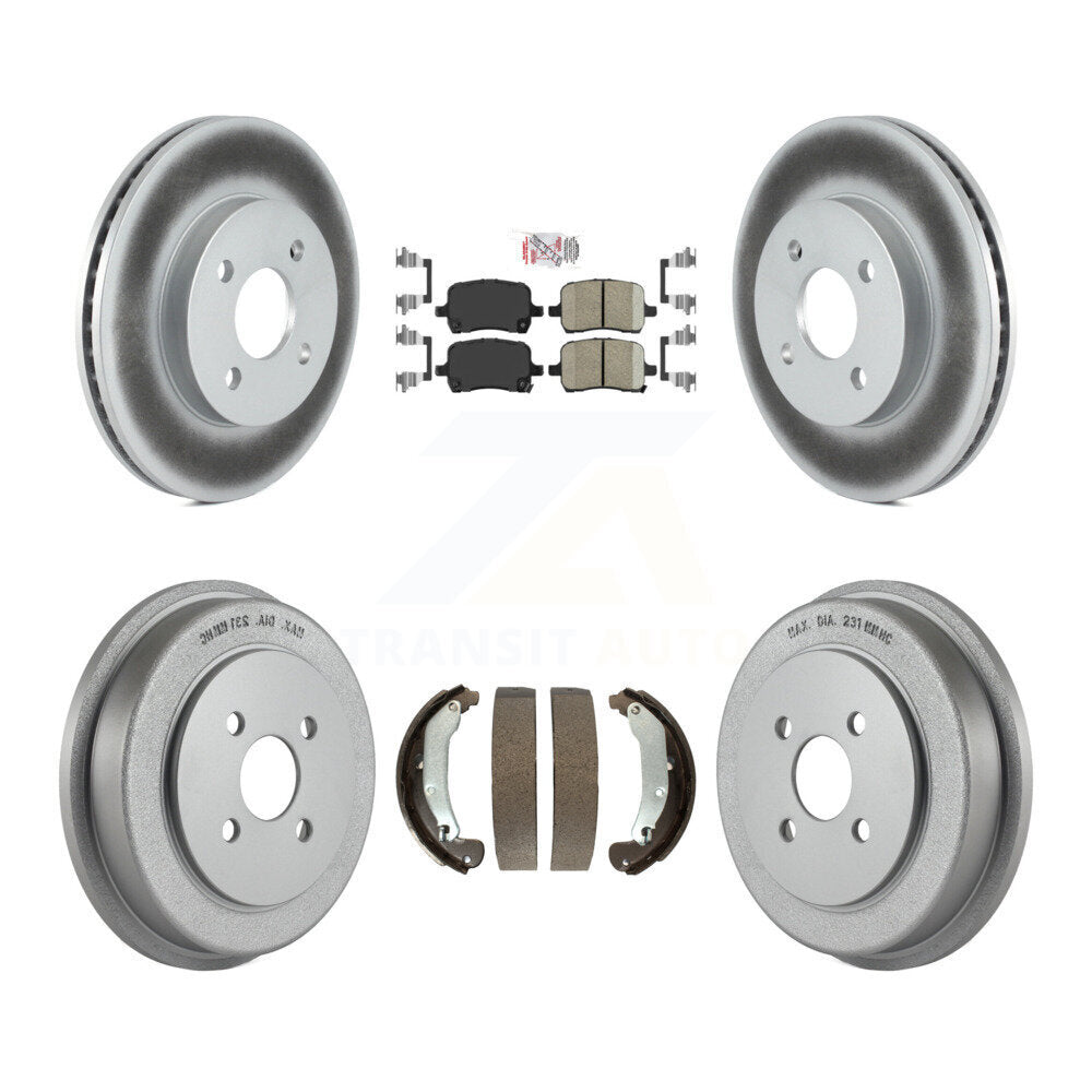 Coated Disc Rotors and Ceramic Brake Pads Kit-KGA-104336