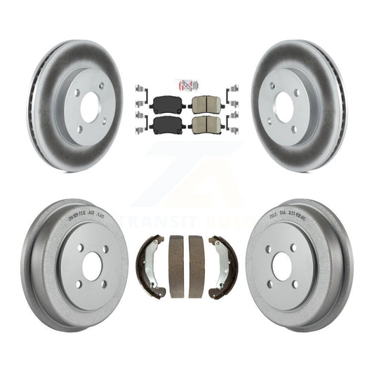 Coated Disc Rotors and Ceramic Brake Pads Kit-KGA-104336