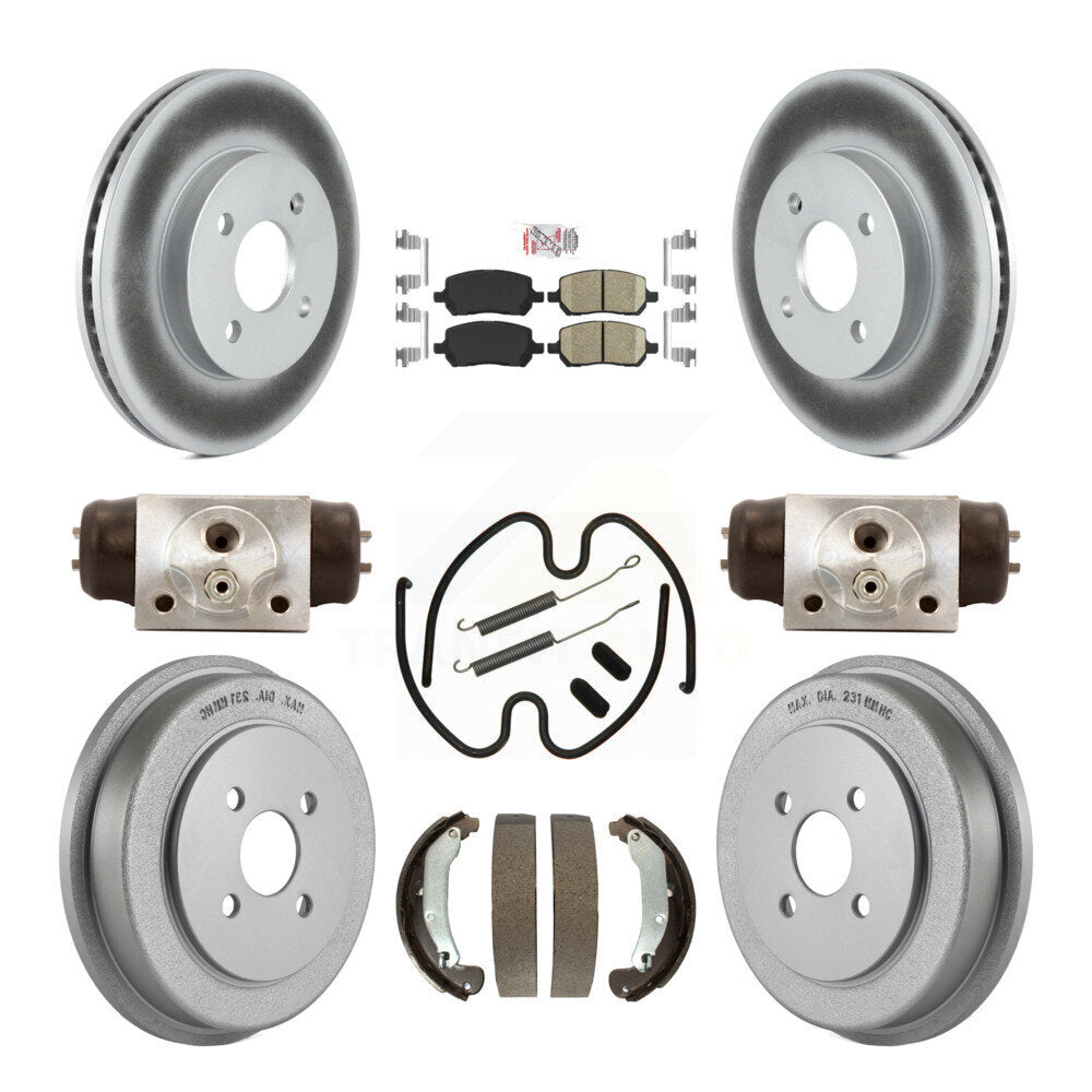 Coated Disc Rotors and Ceramic Brake Pads Kit-KGA-104521 - Kit.bestparts.ca