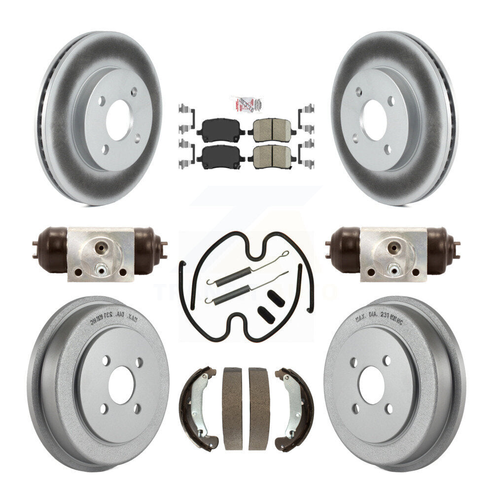 Coated Disc Rotors and Ceramic Brake Pads Kit-KGA-104525 Kit.bestparts.ca