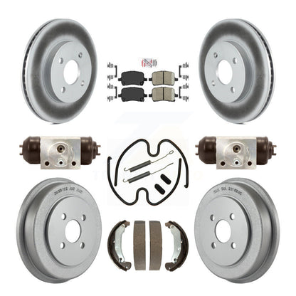 Coated Disc Rotors and Ceramic Brake Pads Kit-KGA-104525