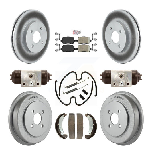 Coated Disc Rotors and Ceramic Brake Pads Kit-KGA-104525