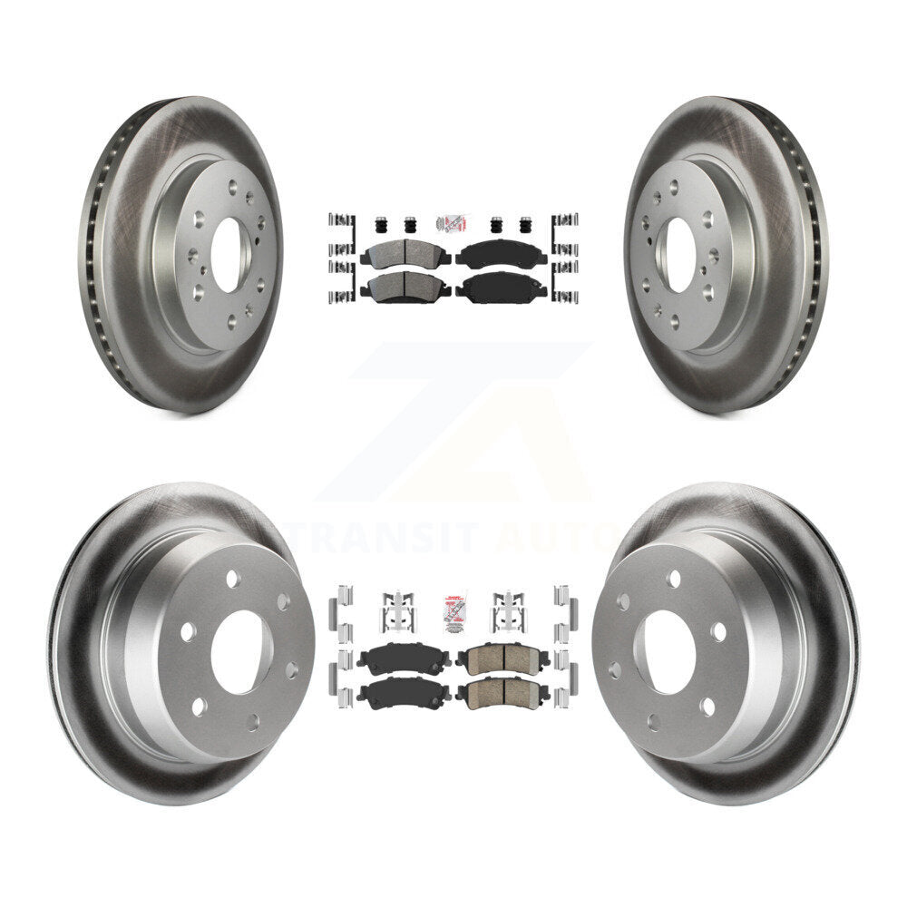 Disc Rotors and Semi-Metallic (Front) & Ceramic (Rear) Brake Pads Kit-KGA-104763 - Kit.bestparts.ca Kit.bestparts.ca