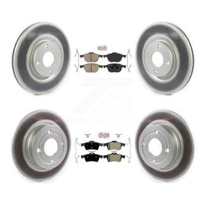 Disc Rotors and Ceramic (Front) & Semi-Metallic (Rear) Brake Pads Kit-KGA-104866 - Kit.bestparts.ca