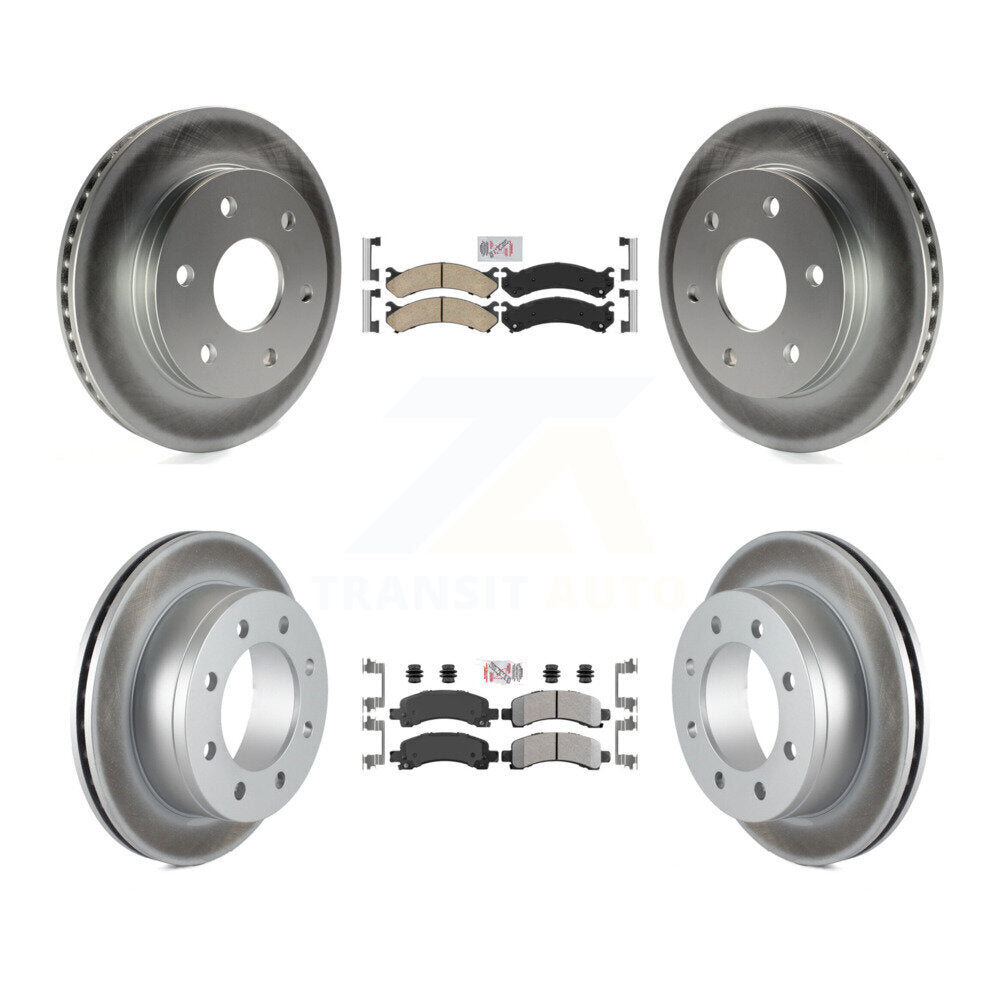 Disc Rotors and Ceramic (Front) & Semi-Metallic (Rear) Brake Pads Kit-KGA-105079 - Kit.bestparts.ca