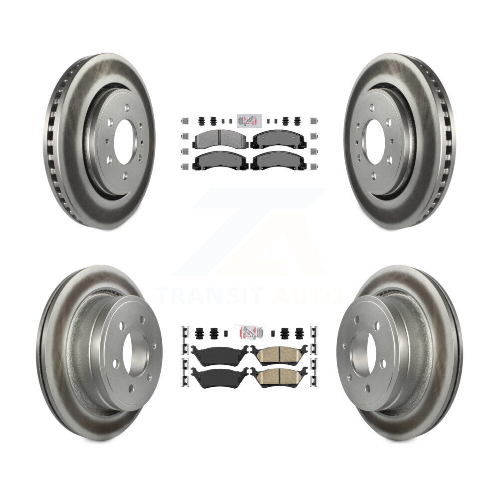 Disc Rotors and Semi-Metallic (Front) & Ceramic (Rear) Brake Pads Kit-KGA-105301 - Kit.bestparts.ca