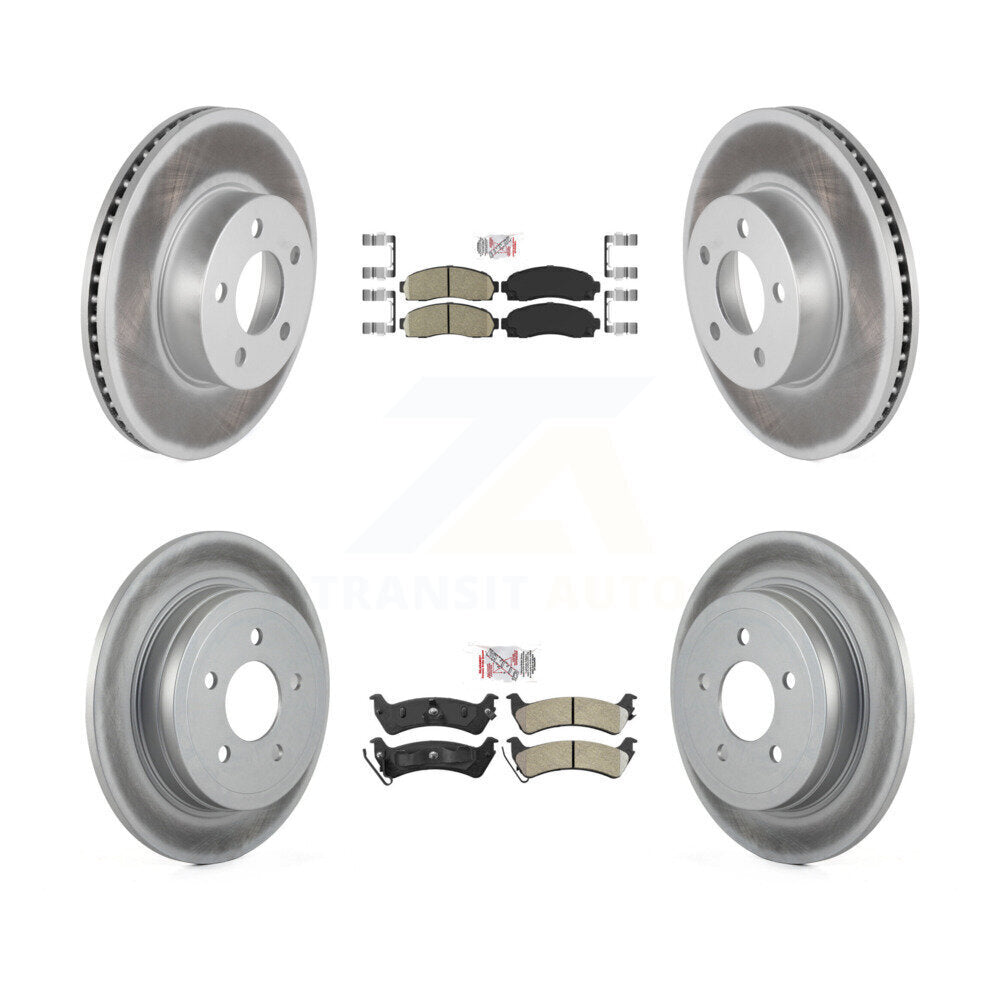 Disc Rotors and Ceramic (Front) & Semi-Metallic (Rear) Brake Pads Kit-KGA-105331 - Kit.bestparts.ca