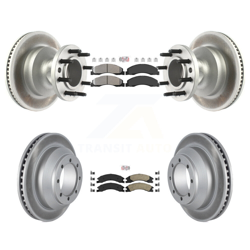 Coated Disc Rotors and Semi-Metallic (Front) & Ceramic (Rear) Brake Pads Kit-KGA-105513 - Kit.bestparts.ca