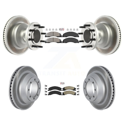 Coated Disc Rotors and Semi-Metallic (Front) & Ceramic (Rear) Brake Pads Kit-KGA-105513 - Kit.bestparts.ca