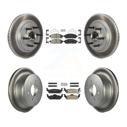 Coated Disc Rotors and Semi-Metallic Brake Pads Kit-KGA-105536 - Kit.bestparts.ca