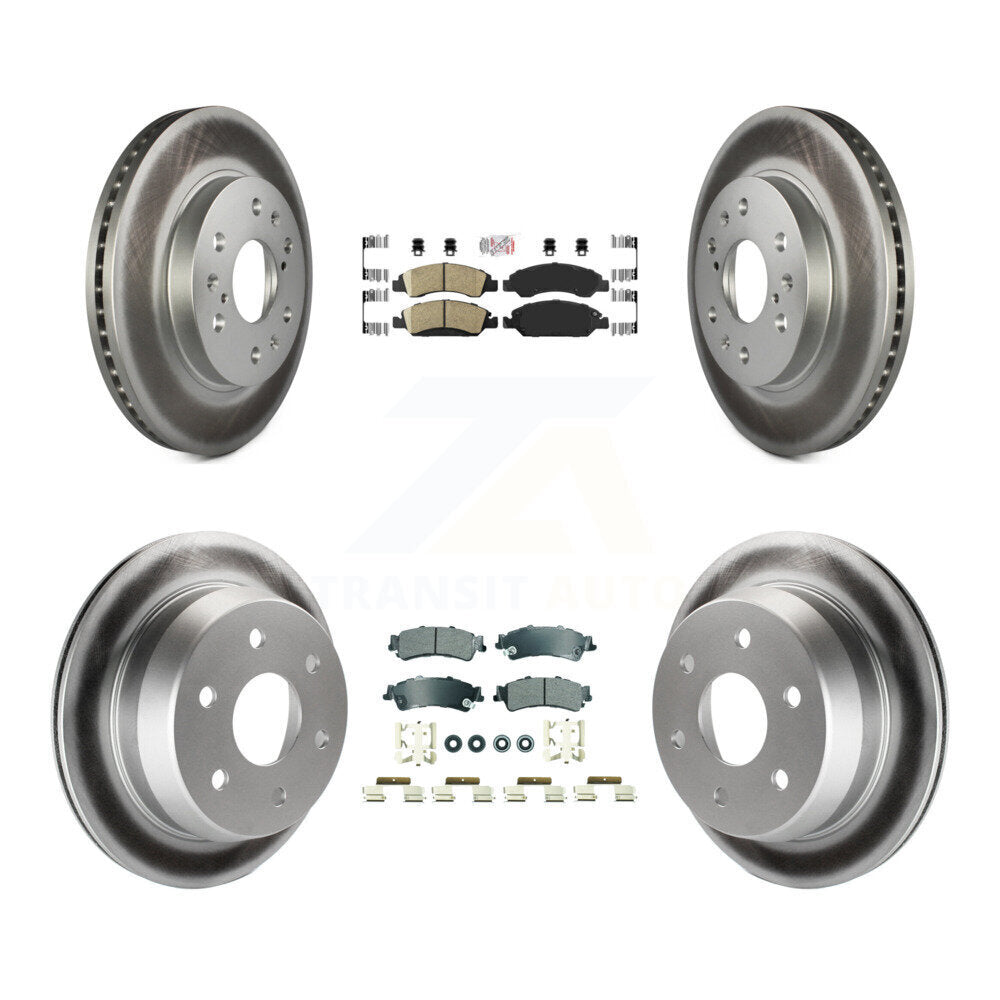 Disc Rotors and Ceramic (Front) & Semi-Metallic (Rear) Brake Pads Kit-KGA-105660 - Kit.bestparts.ca Kit.bestparts.ca