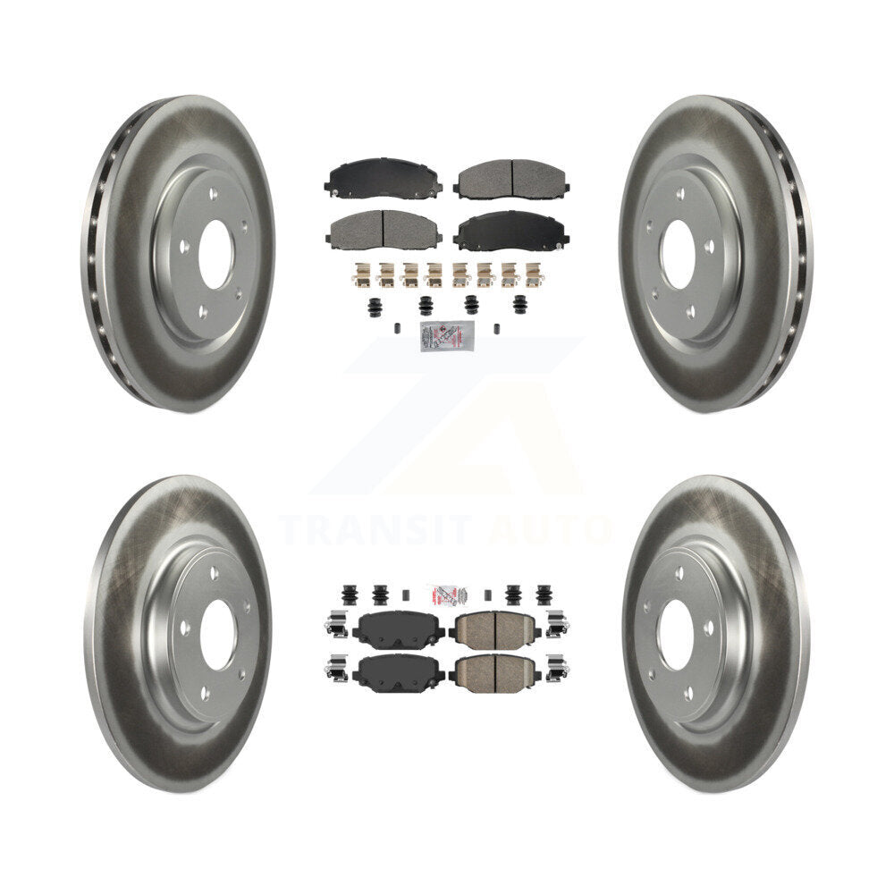 Disc Rotors and Semi-Metallic (Front) & Ceramic (Rear) Brake Pads Kit-KGA-105668 - Kit.bestparts.ca Kit.bestparts.ca