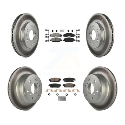 Disc Rotors and Semi-Metallic (Front) & Ceramic (Rear) Brake Pads Kit-KGA-105681 - Kit.bestparts.ca