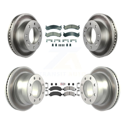 Disc Rotors and Ceramic (Front) & Semi-Metallic (Rear) Brake Pads Kit-KGA-105738 - Kit.bestparts.ca