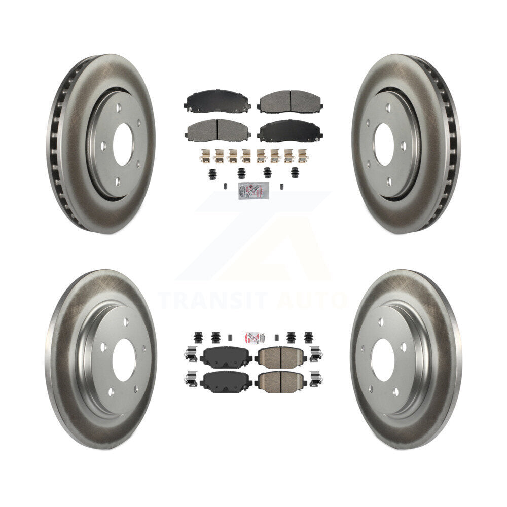 Disc Rotors and Semi-Metallic (Front) & Ceramic (Rear) Brake Pads Kit-KGA-105742 - Kit.bestparts.ca Kit.bestparts.ca