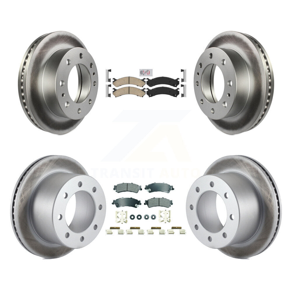 Disc Rotors and Ceramic (Front) & Semi-Metallic (Rear) Brake Pads Kit-KGA-105811 - Kit.bestparts.ca
