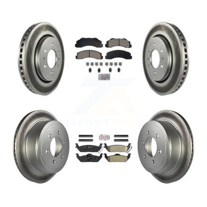 Disc Rotors and Ceramic (Front) & Semi-Metallic (Rear) Brake Pads Kit-KGA-105823 - Kit.bestparts.ca