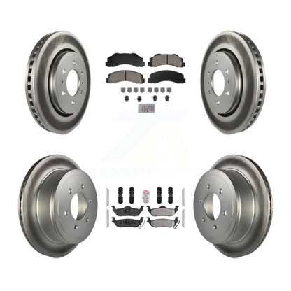 Disc Rotors and Ceramic (Front) & Semi-Metallic (Rear) Brake Pads Kit-KGA-105825 - Kit.bestparts.ca