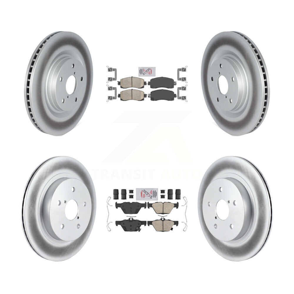 Coated Disc Rotors and Ceramic Brake Pads Kit-KGA-105834 - Kit.bestparts.ca