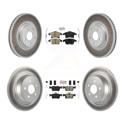coated disc rotors and ceramic front semi metallic rear brake pads-kga-106102 - Kit.bestparts.ca