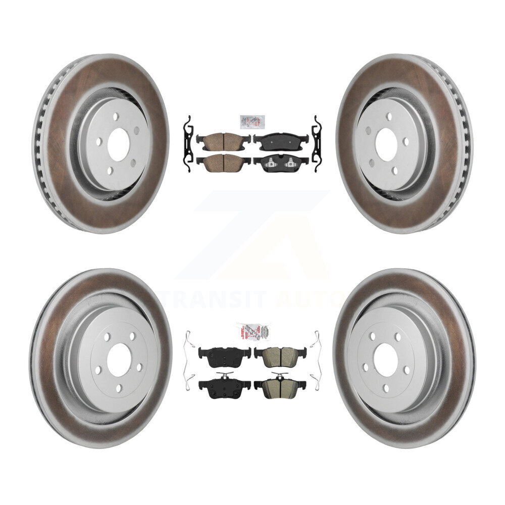 Disc Rotors and Ceramic (Front) & Semi-Metallic (Rear) Brake Pads Kit-KGA-106106 - Kit.bestparts.ca