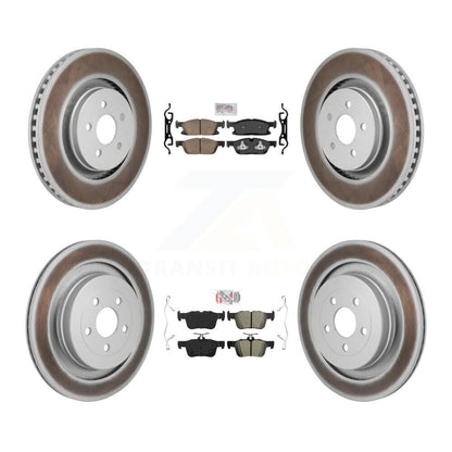 Disc Rotors and Ceramic (Front) & Semi-Metallic (Rear) Brake Pads Kit-KGA-106106 - Kit.bestparts.ca